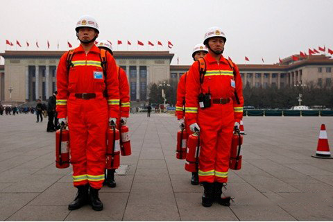 梦见消防员 救火队员