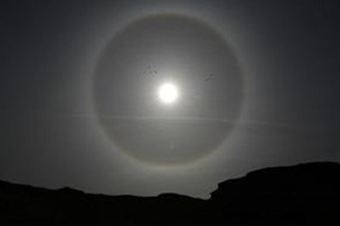 梦见太阳有晕轮