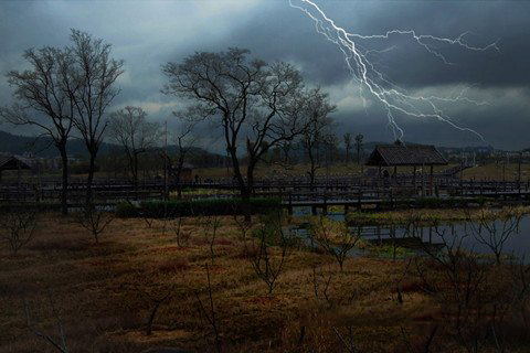 梦见暴风雨之前