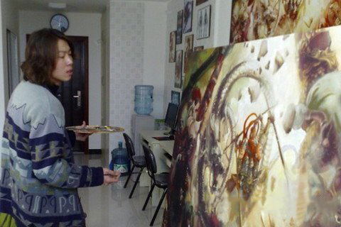 梦见失业者画油画