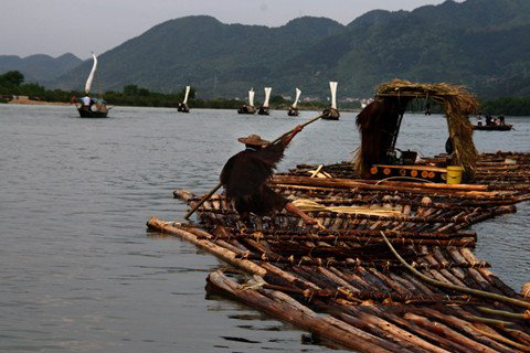 梦见木排 竹排 木筏