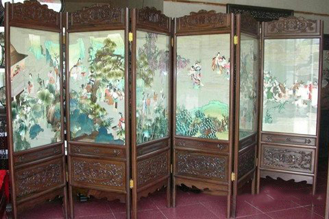 梦见屏风 画屏