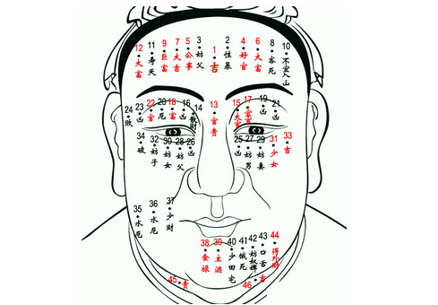 脸上长痣面相图 