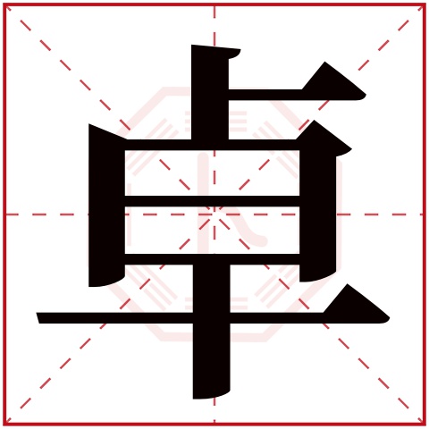 卓字五行属什么 卓字在康熙字典里多少画 
