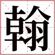翰字取名男孩名字 男孩取名带翰字霸气 